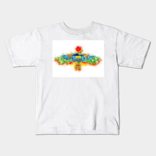 HAWK Emblem of RA Egyptian God Kids T-Shirt